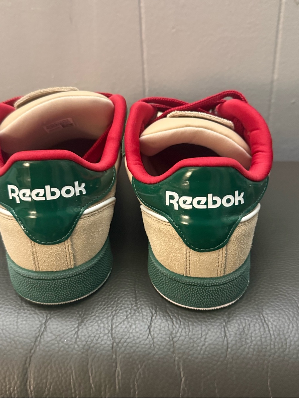 Reebok Classic Low Sneakers - Green, Red, Cream - Picture 4 of 7